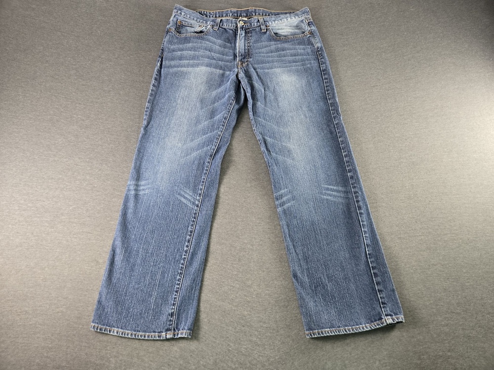 Lucky Brand Vintage Straight S Jeans Mens 34 Blue Medium Wash Straight Denim